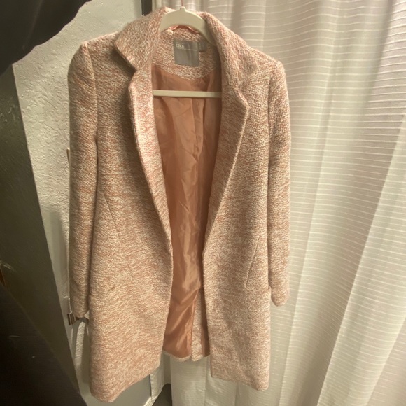 Asos Pink Texture Coat - Picture 5 of 7